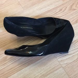 Loeffler Randall Suede & Patent Leather Wedges